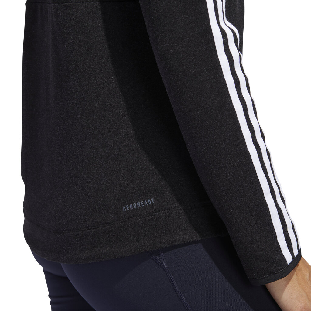 Adidas Jumpperi 3s Knt Fz Hoody Black hinta ja tiedot | Naisten hupparit, collegepaidat ja villapaidat | hobbyhall.fi