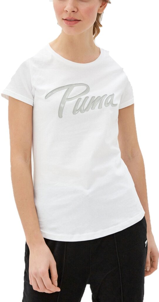 Puma Puserot Athletics Tee White hinta ja tiedot | Naisten urheiluvaatteet | hobbyhall.fi