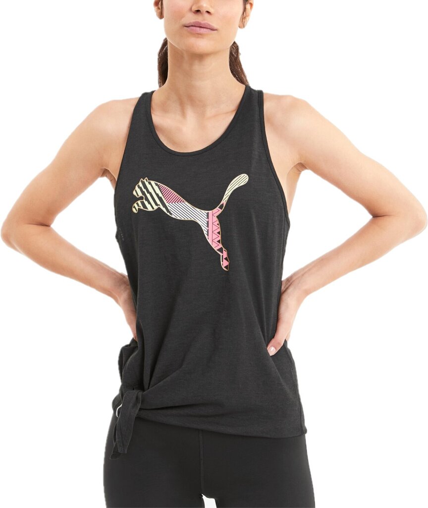 Puma Puserot Logo Tie Tank Black hinta ja tiedot | Naisten urheiluvaatteet | hobbyhall.fi