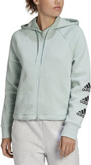 Adidas huppari W Stacked Fz Hd Green hinta ja tiedot | Naisten hupparit, collegepaidat ja villapaidat | hobbyhall.fi