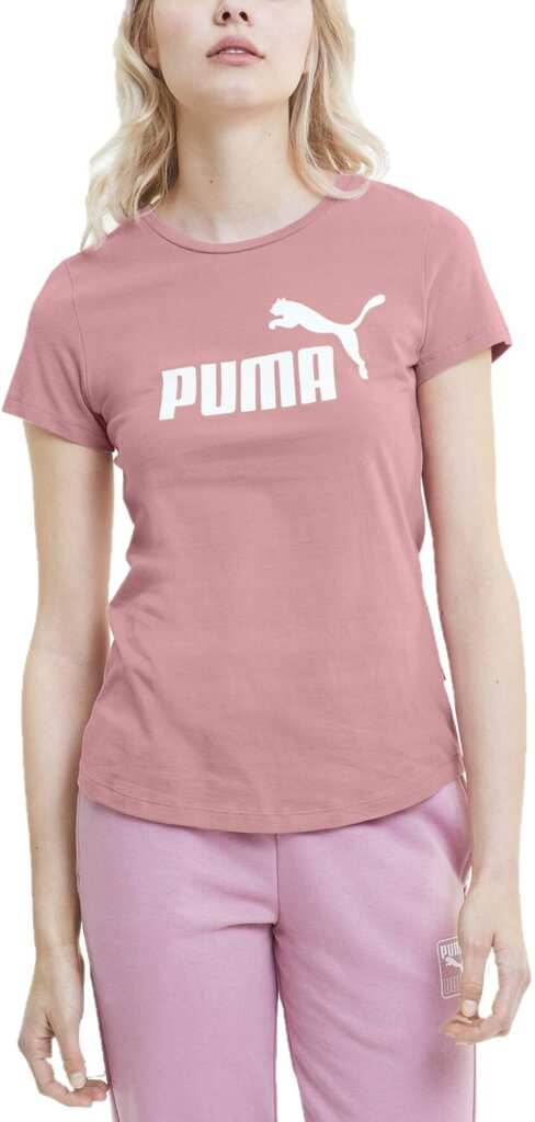 Puma Puserot Ess Logo Tee Pink hinta ja tiedot | Naisten urheiluvaatteet | hobbyhall.fi