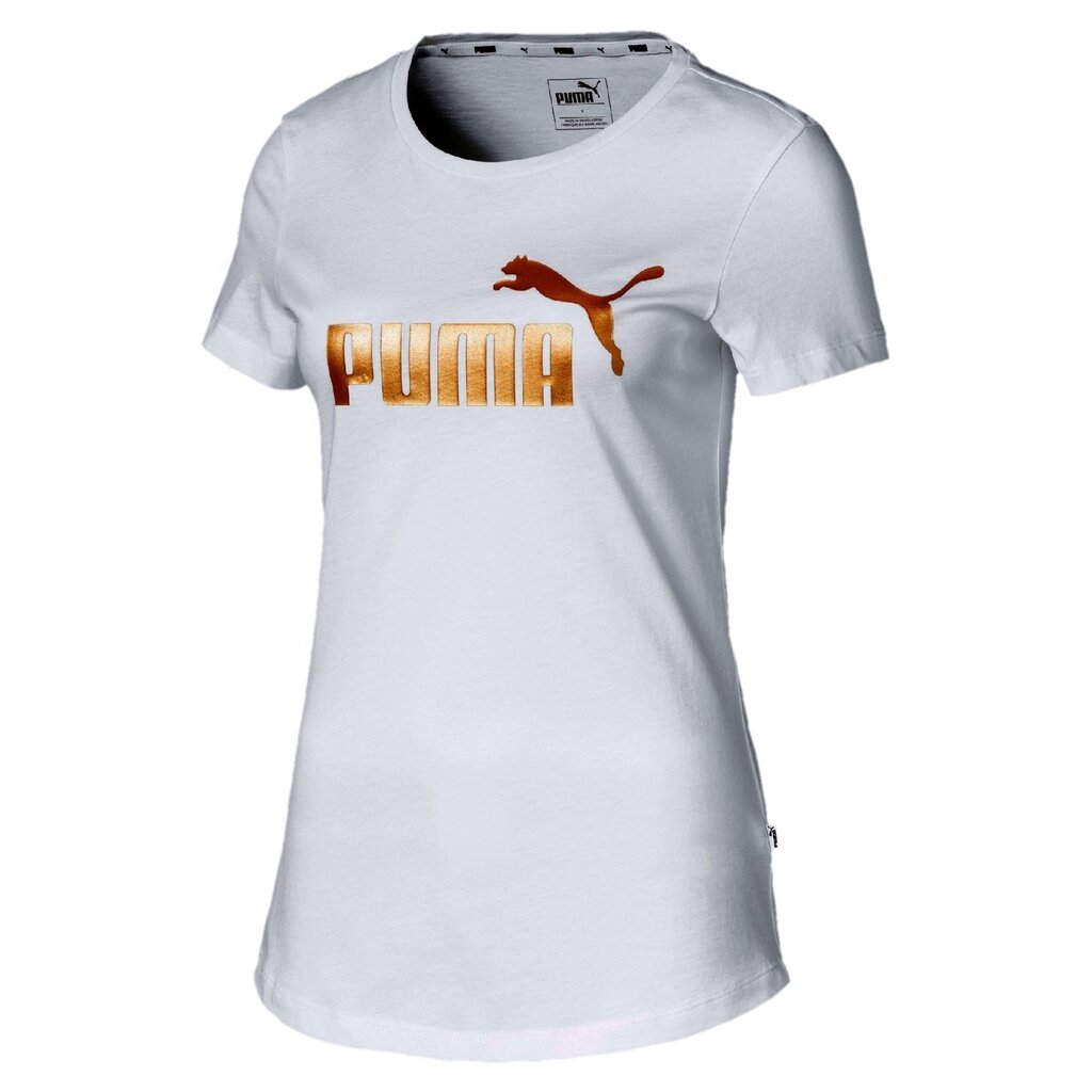 Puma Puserot Ess +Metallic Tee White hinta ja tiedot | Naisten T-paidat | hobbyhall.fi