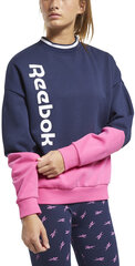 Reebok Jumpperi Te Linear Logo Crew Blue Pink hinta ja tiedot | Naisten hupparit, collegepaidat ja villapaidat | hobbyhall.fi