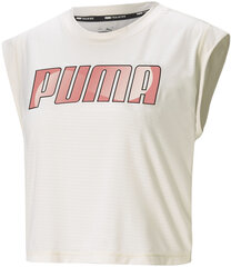Puma Puserot Train Logo Cap Sleeve Tee White hinta ja tiedot | Naisten urheiluvaatteet | hobbyhall.fi