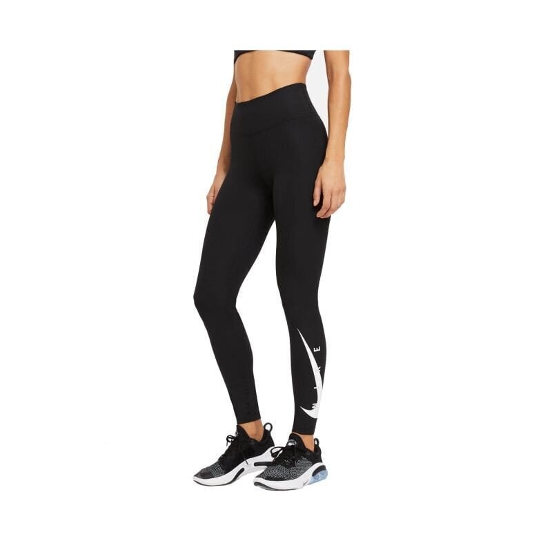 Nike Elastinen W Nk Swoosh Run Tight 7/8 Black hinta ja tiedot | Naisten urheiluvaatteet | hobbyhall.fi