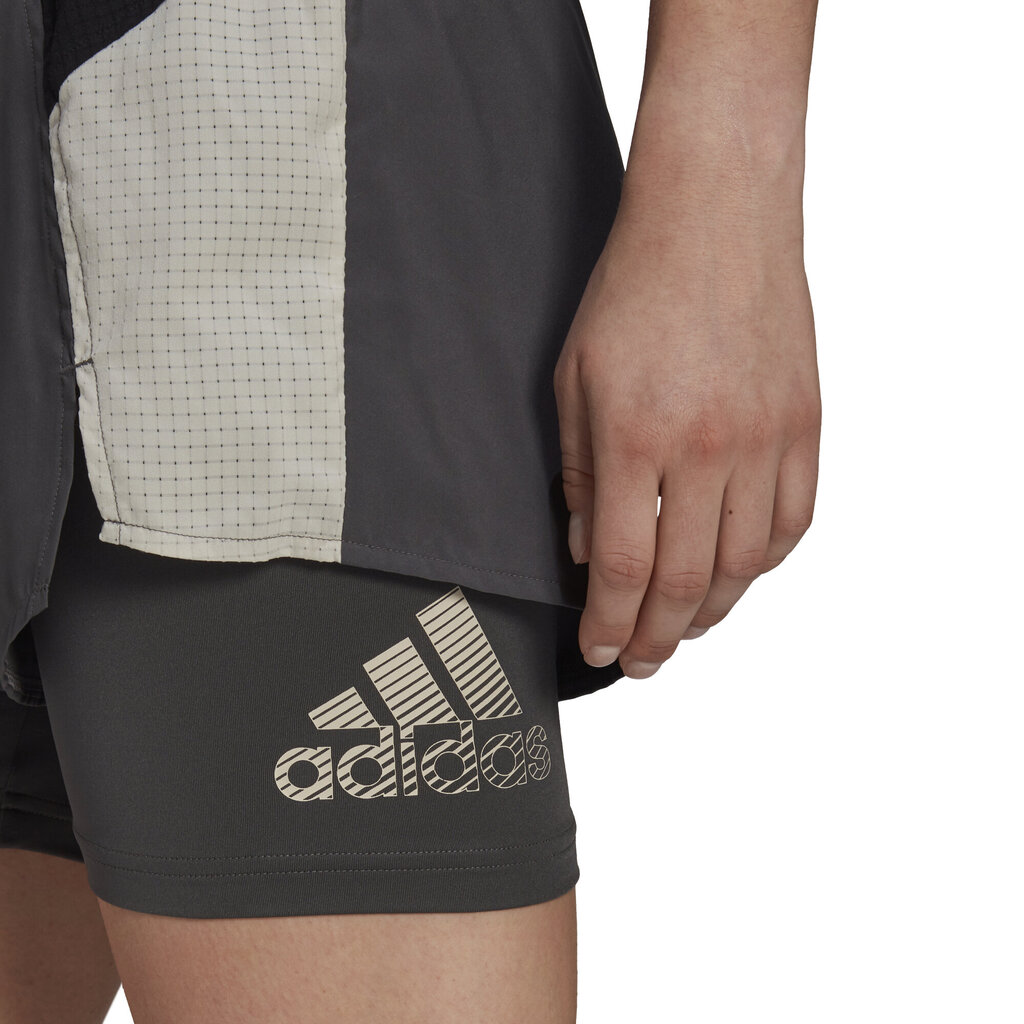 Adidas Shortsit W At Sho Grey hinta ja tiedot | Naisten vapaa-ajan housut | hobbyhall.fi