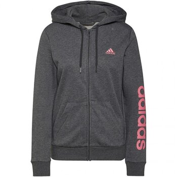 Adidas huppari W Lin Ft Fz Hoodie Grey hinta ja tiedot | Naisten urheiluvaatteet | hobbyhall.fi