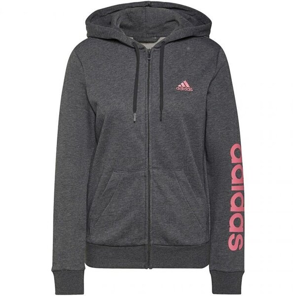 Adidas huppari W Lin Ft Fz Hoodie Grey