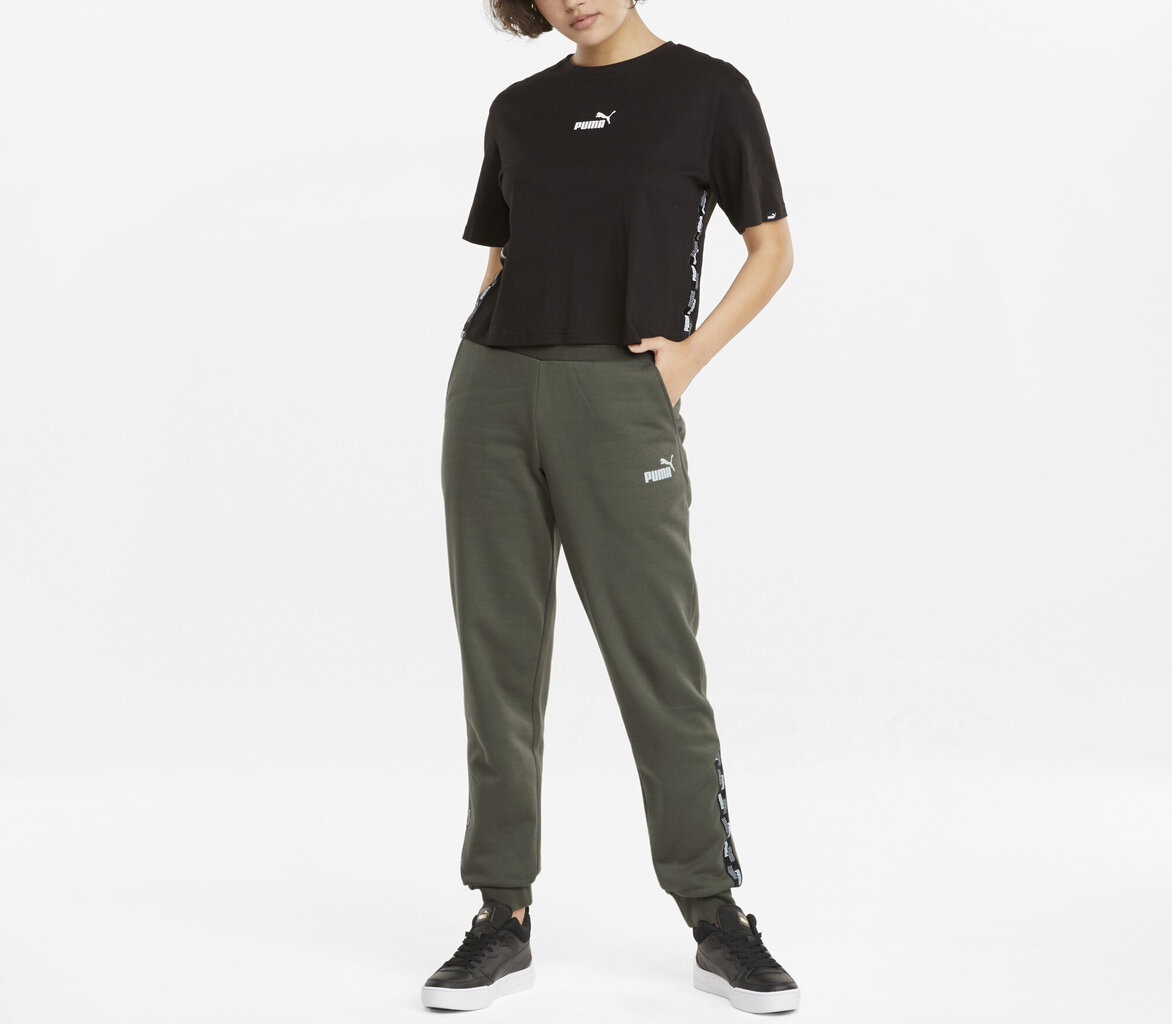 Puma Housut Power Pants Fl Khaki hinta ja tiedot | Naisten vapaa-ajan housut | hobbyhall.fi