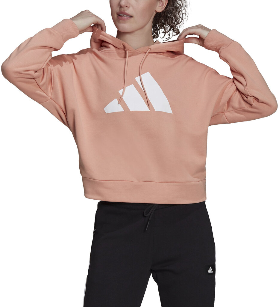 Adidas huppari W Fi 3B Hoodie Peach hinta ja tiedot | Naisten hupparit, collegepaidat ja villapaidat | hobbyhall.fi