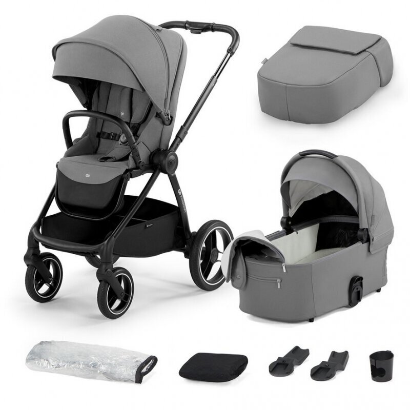 Kinderkraft Nea 2in1 yhdistelmärattaat, Platinum Grey hinta ja tiedot | Vaunut ja rattaat | hobbyhall.fi