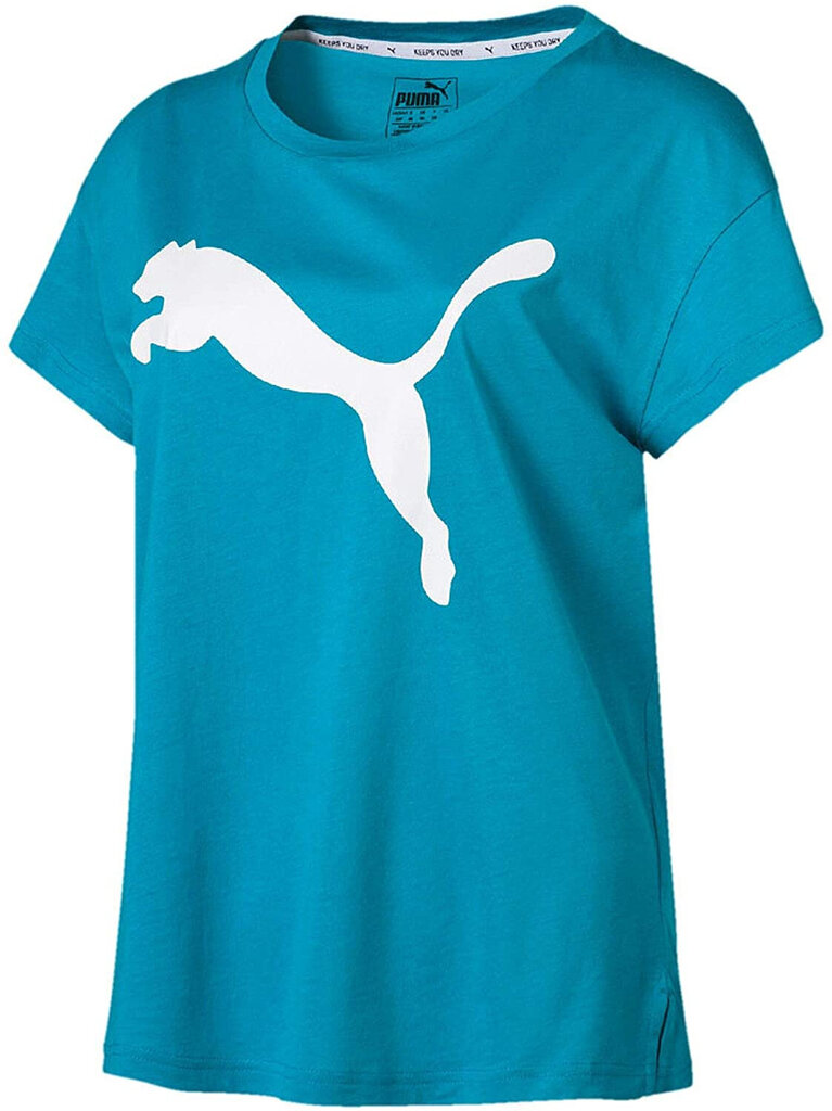 Puma Puserot Active Logo Tee Blue hinta ja tiedot | Naisten paidat | hobbyhall.fi