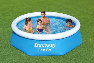 Bestway Fast Set Asetus Pool -sarja suodatinpumppulla Ø 244 x 61 cm, sininen, pyöreä hinta ja tiedot | Uima-altaan suodattimet | hobbyhall.fi