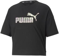 Puma Puserot Floral Vibes Cropped Tee Black 671594 01 hinta ja tiedot | Naisten T-paidat | hobbyhall.fi