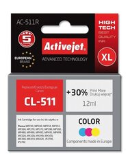 ActiveJet ink AC-511R Canon CL-511 Color hinta ja tiedot | Mustekasetit | hobbyhall.fi