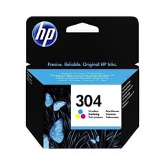 HP 304 Tri-color Ink Cartridge hinta ja tiedot | Mustekasetit | hobbyhall.fi