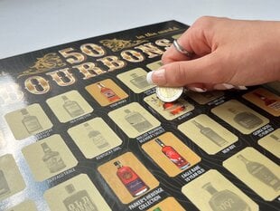 Raaputettava juliste "Maailman 50 parasta bourbonia". A2- 42x30cm hinta ja tiedot | Smagos Hauskat lahjat | hobbyhall.fi