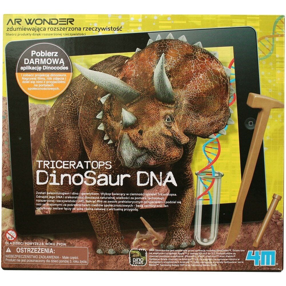 Luova setti 4M Dinosaur DNA Triceratops hinta ja tiedot | Kehittävät lelut | hobbyhall.fi