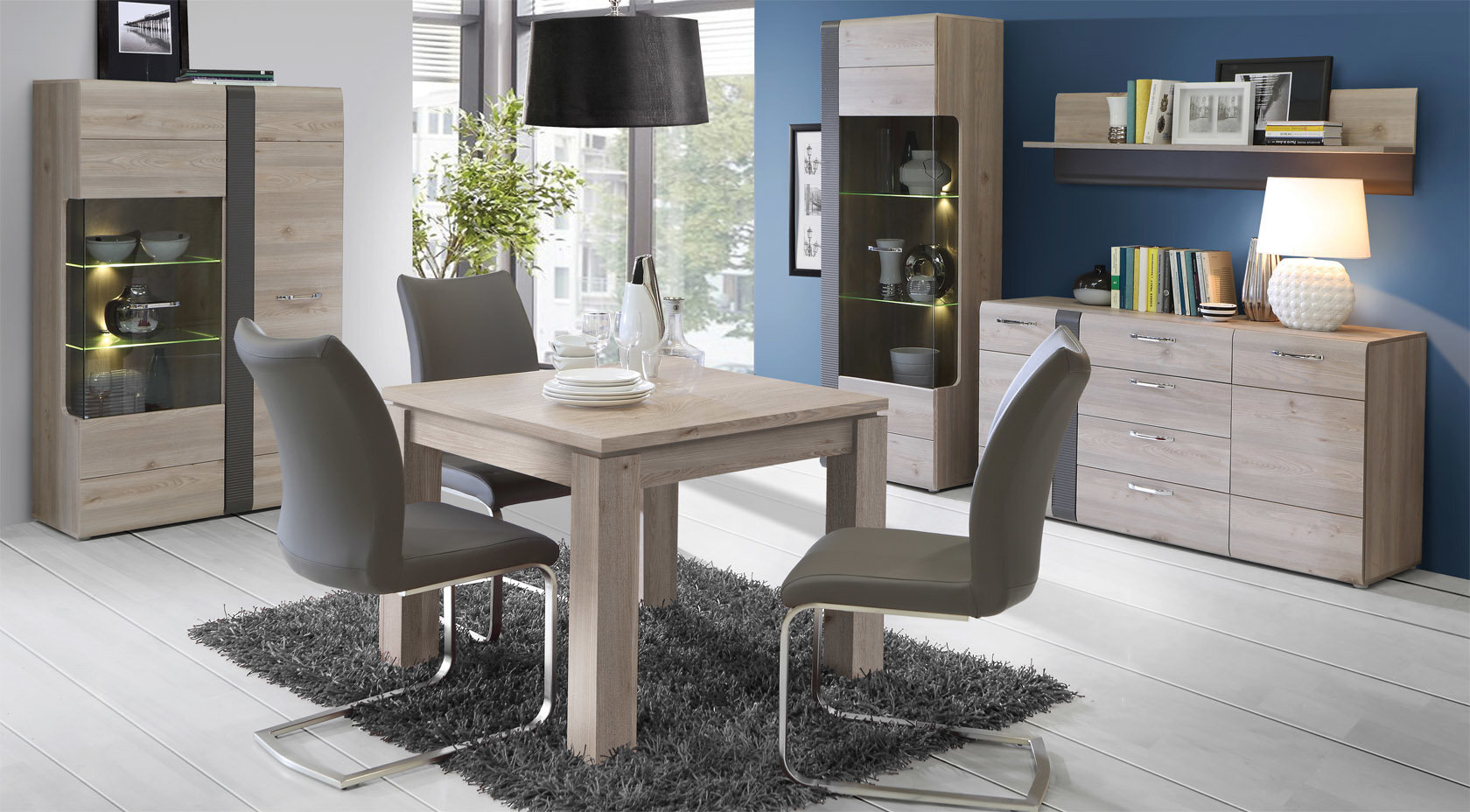 Jatkettava pöytä EST45, harmaa hinta ja tiedot | Ruokapöydät | hobbyhall.fi