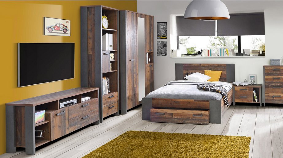 Clif CLFL1141, 140 cm x 200 cm, ruskean värinen sänky hinta ja tiedot | Sängyt | hobbyhall.fi