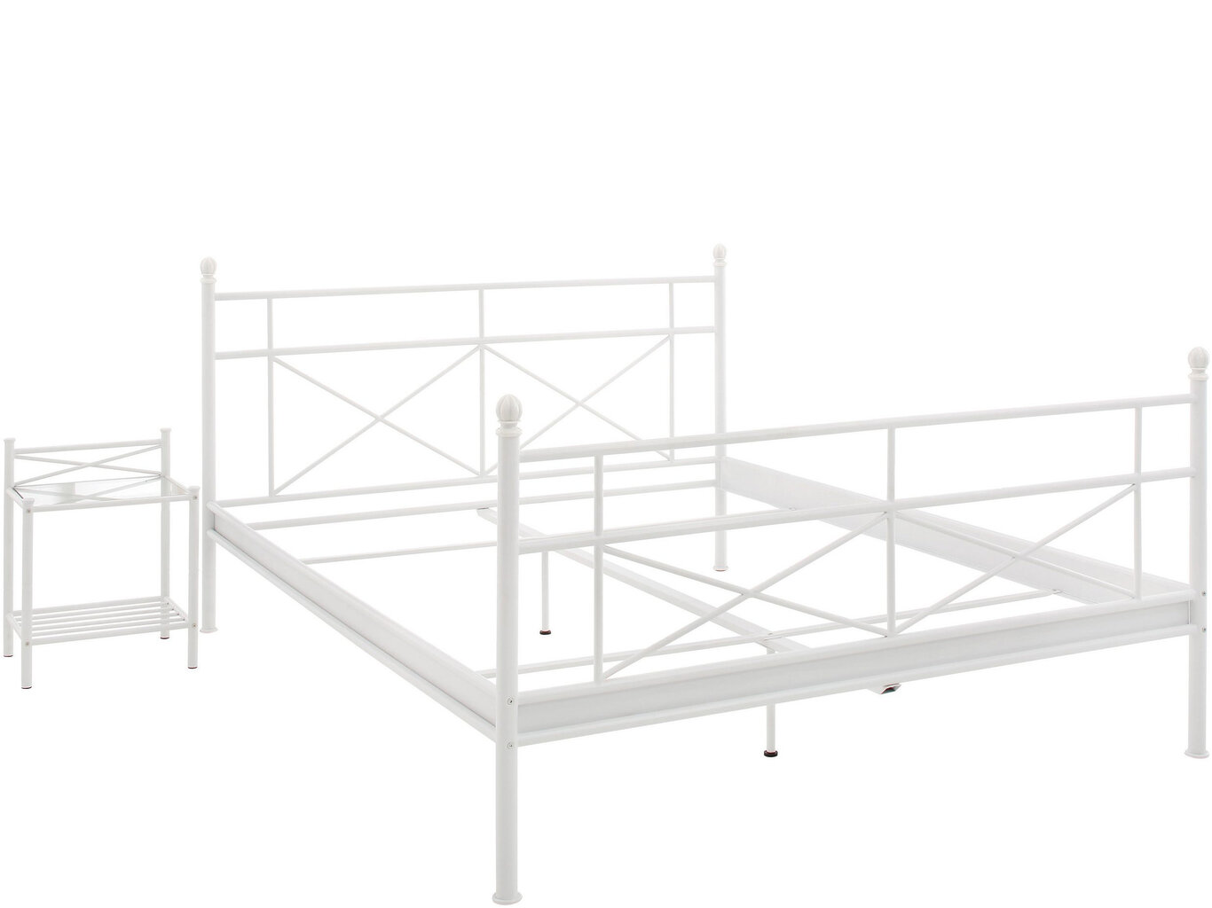 Sänky Tanja 90x200 cm, valkoinen hinta ja tiedot | Sängyt | hobbyhall.fi