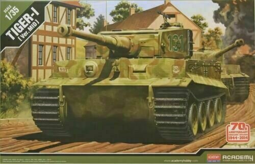 Liimattava malli Academy 13287 TIGER-I MID VER. Anniv. 70 Normandy Invasion 1944 1/35 hinta ja tiedot | LEGOT ja rakennuslelut | hobbyhall.fi