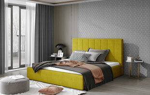 Sänky NORE Audrey 13, 160x200cm, keltainen hinta ja tiedot | Sängyt | hobbyhall.fi