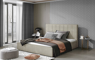 Sänky NORE Audrey 15, 160x200 cm, beige väri hinta ja tiedot | Sängyt | hobbyhall.fi