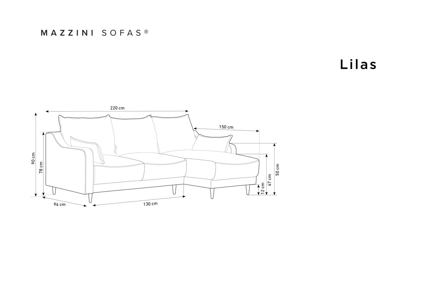 Pehmeä kulmasohva Mazzini Sofas Lilas, keltainen hinta ja tiedot | Kulmasohvat ja divaanisohvat | hobbyhall.fi