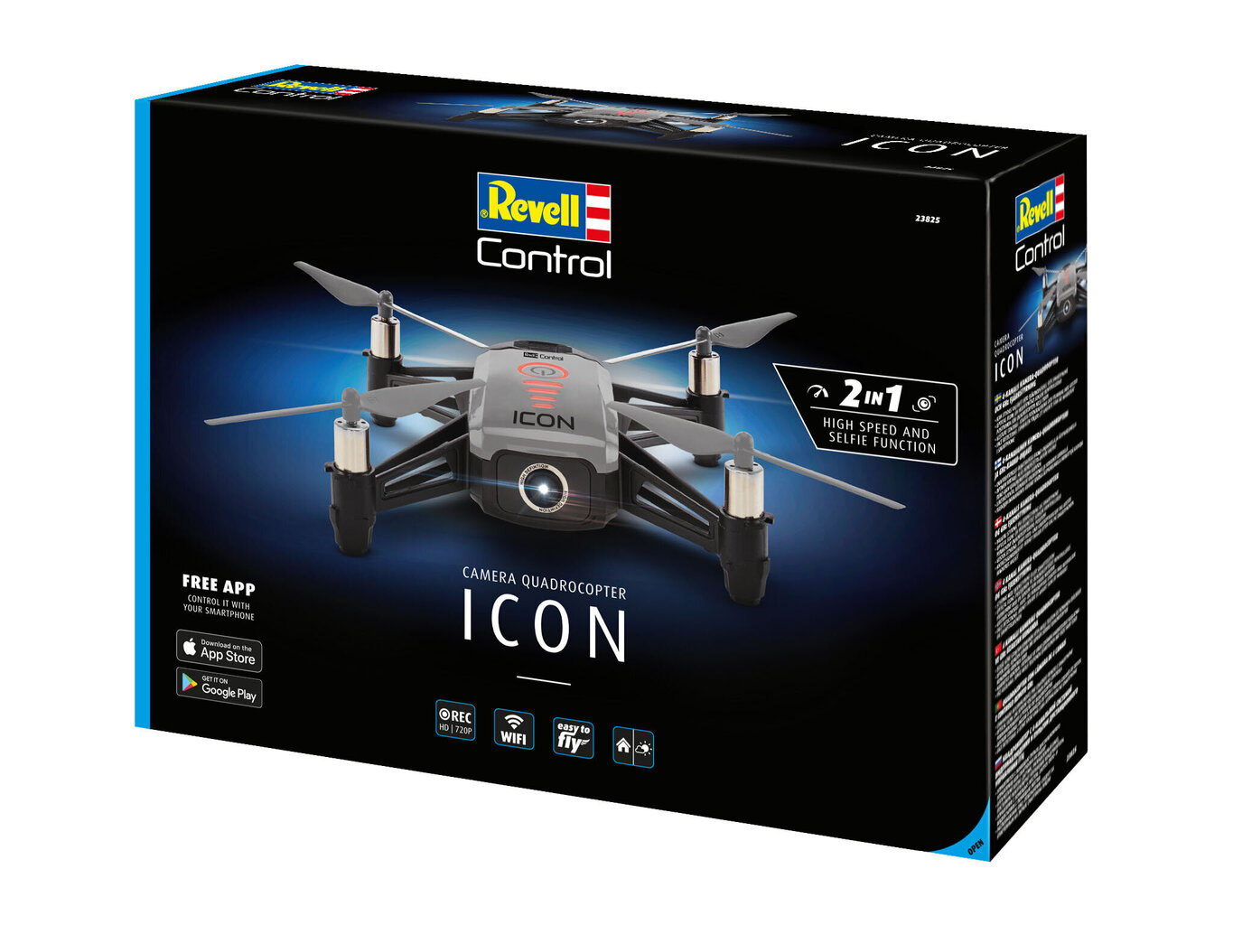 Drone kameralla Revell Icon, 23825 hinta ja tiedot | Poikien lelut | hobbyhall.fi