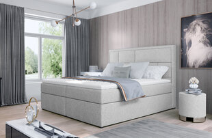 Sänky NORE Meron 07, 140x200 cm, vaaleanharmaa hinta ja tiedot | Sängyt | hobbyhall.fi