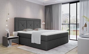 Sänky NORE Idris 09, 160x200 cm, harmaa hinta ja tiedot | Sängyt | hobbyhall.fi