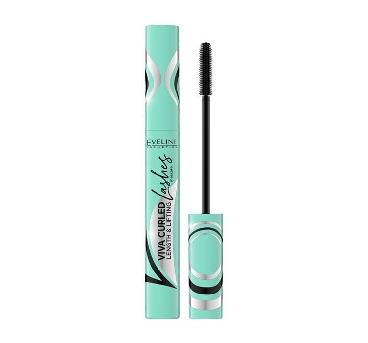 Ripsiväri Eveline Viva Curved Lashes Mascara Black, 10 ml hinta ja tiedot | Silmämeikit | hobbyhall.fi