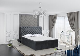Sänky Monaco 140x200 cm, harmaa hinta ja tiedot | Sängyt | hobbyhall.fi