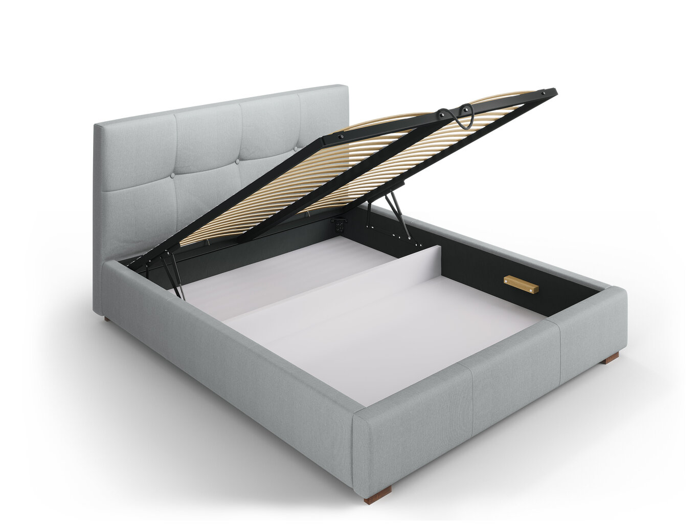 Micadoni Home Sage sänky, 140x200cm, vaaleanharmaa hinta ja tiedot | Sängyt | hobbyhall.fi