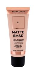 Foundation Revolution Matte Base 28 ml, F3 hinta ja tiedot | Meikkivoiteet ja puuterit | hobbyhall.fi