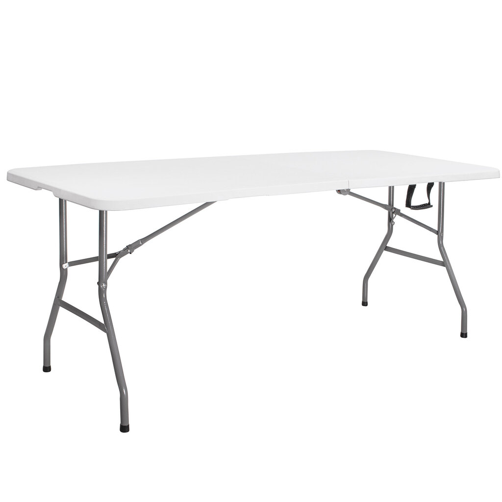 Taitettava pöytä Springos GF0051 180 cm, valkoinen hinta ja tiedot | Puutarhapöydät | hobbyhall.fi