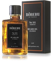 Vaalea partaöljy No 101 Beard Oil Feather Sandalwood, 30ml hinta ja tiedot | Noberu Of Sweden Hajuvedet ja kosmetiikka | hobbyhall.fi