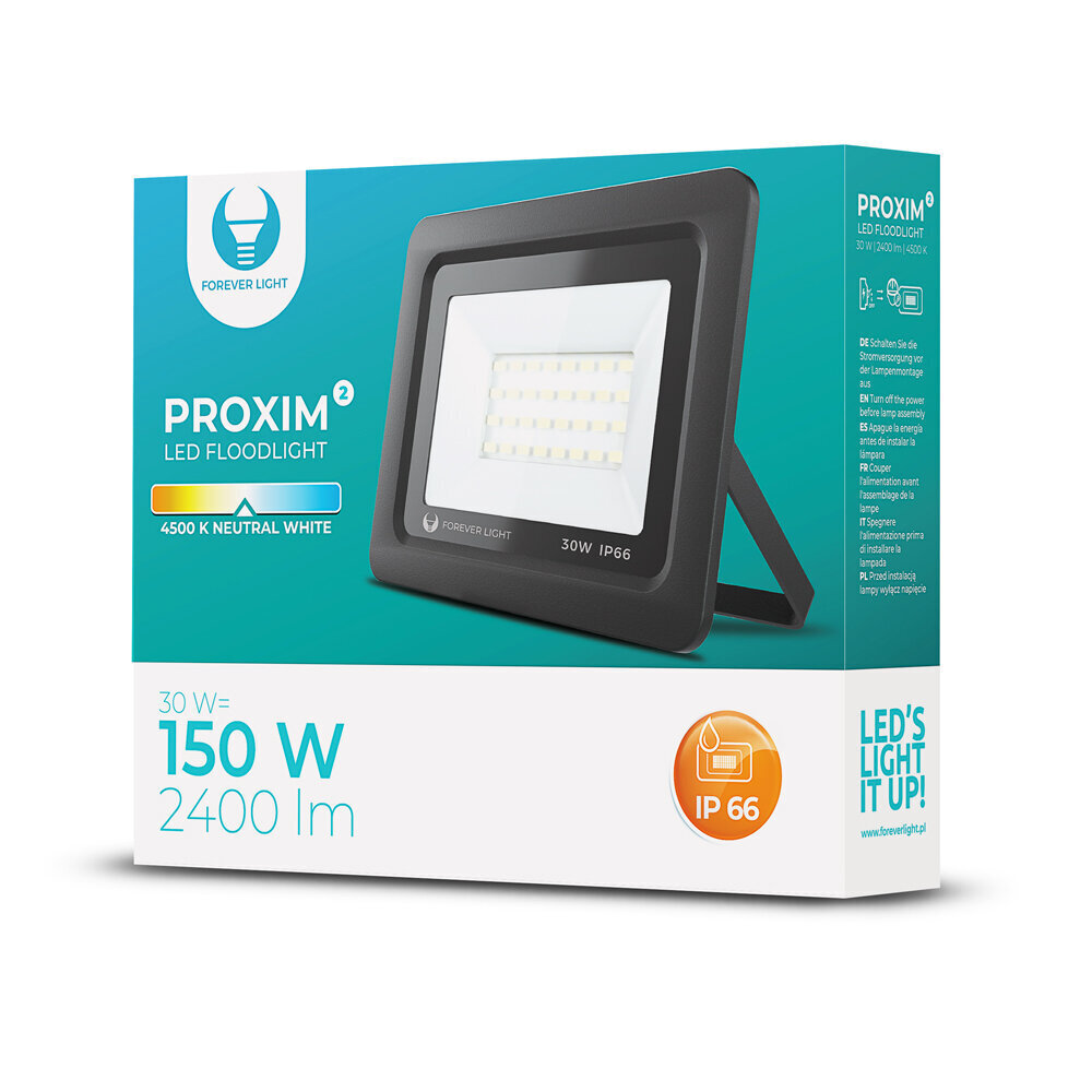Proxim II LED-kohdevalaisin 30W | 4500K | IP66 Forever Light hinta ja tiedot | Retkilamput | hobbyhall.fi