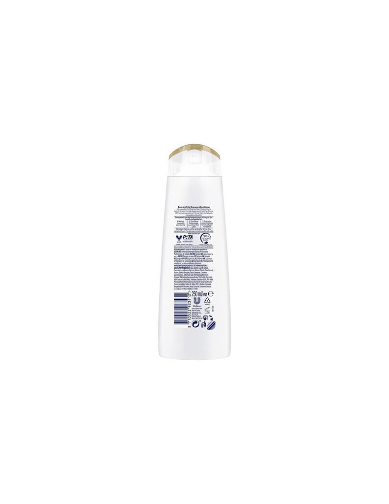 Hoitava shampoo Dove Antifrizz Hair Shampoo, 400 ml hinta ja tiedot | Shampoot | hobbyhall.fi