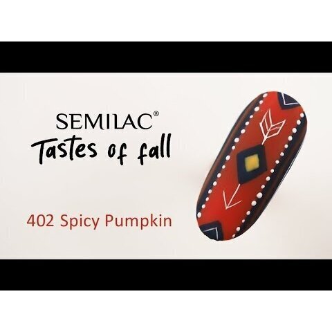 Pitkäkestoinen hybridilakka Semilac, 402 Spicy Pumpkin, 7 ml hinta ja tiedot | Kynsilakat ja kynsienhoitotuotteet | hobbyhall.fi