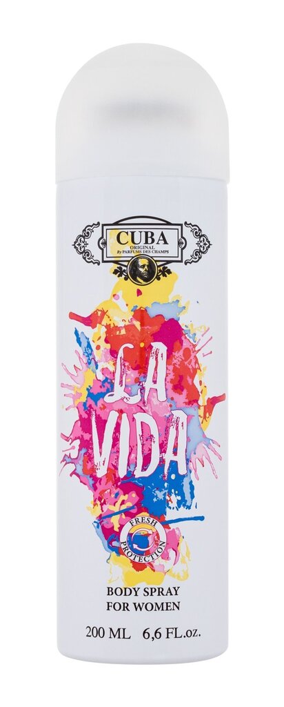 Suihkedeodorantti Cuba La Vida, 200 ml hinta ja tiedot | Deodorantit | hobbyhall.fi