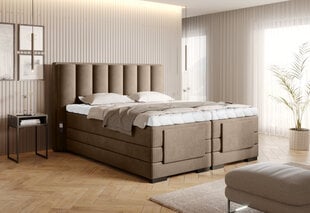 Sänky NORE Veros, 140x200 cm, ruskea hinta ja tiedot | Sängyt | hobbyhall.fi