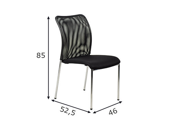 Työtuoli A2A CN-7502/CH, musta hinta ja tiedot | Ruokapöydän tuolit | hobbyhall.fi