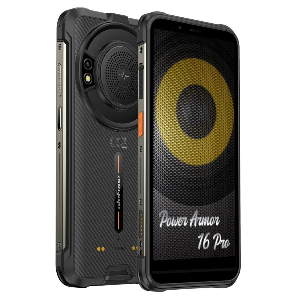 Ulefone Power Armor 16 Pro 4/64GB Black UF-PA16P/BK hinta ja tiedot | Matkapuhelimet | hobbyhall.fi