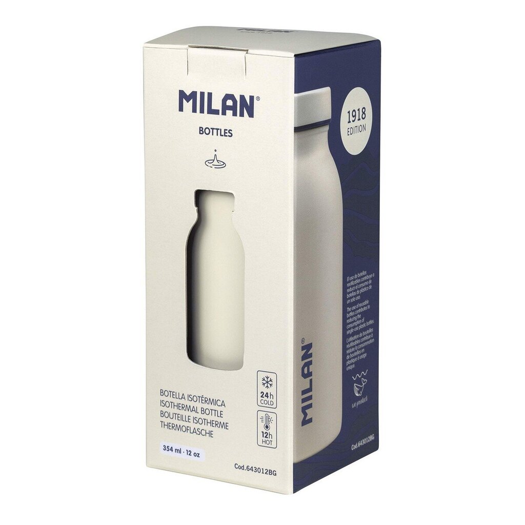 Milan Sunset ruostumatonta terästä oleva pullo, valkoisen värinen (354 ml) hinta ja tiedot | Juomapullot | hobbyhall.fi