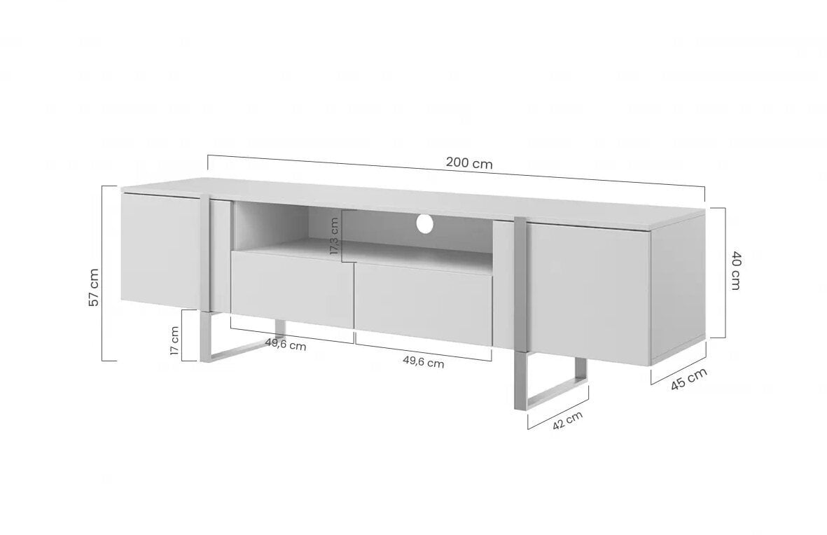 TV-taso Bogart Verica 200, musta hinta ja tiedot | TV-tasot | hobbyhall.fi