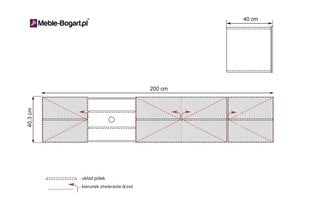 TV-taso Bogart Asha 200, ruskea/musta hinta ja tiedot | TV-tasot | hobbyhall.fi