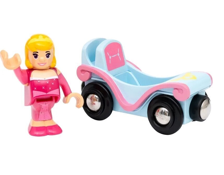 Prinsessa Ruusunen ja junavaunu Brio Disney Princess 33314 hinta ja tiedot | Tyttöjen lelut | hobbyhall.fi