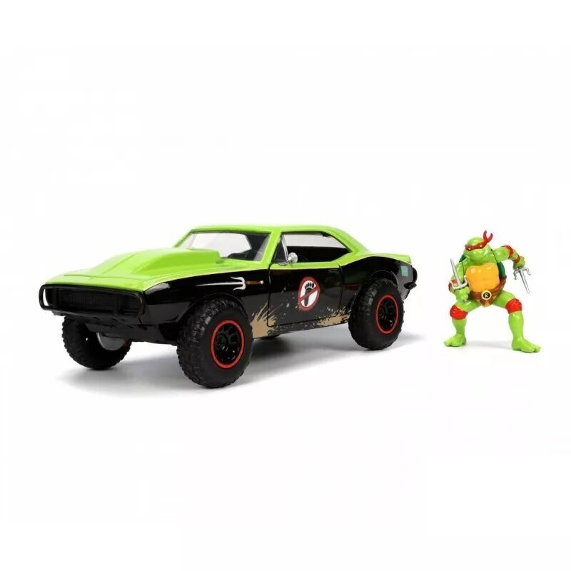 Keräilyautohahmo Jada Toys Turtles Raphael Chevy Camaro 1:24 hinta ja tiedot | Poikien lelut | hobbyhall.fi